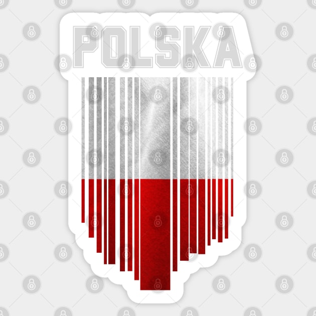 Poland flag, polish flag Sticker by eka123